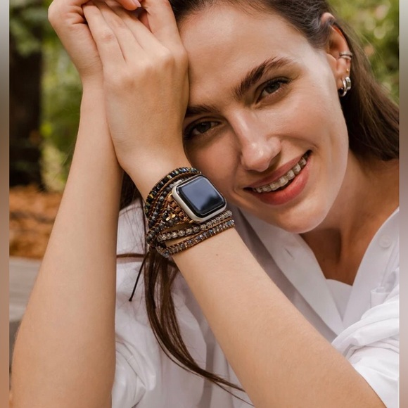 Onyx Moonlight Apple Watch Strap 🤎🖤🩶🩵 - Picture 3 of 6